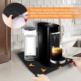 the kitchen appliance slide mat can helo you easily move small kitchen equipment from the storage corner to the edge of operation