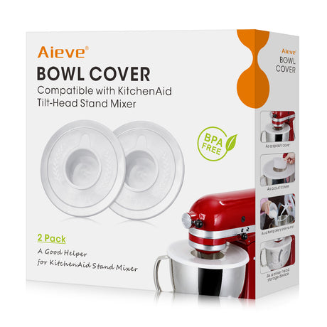 AIEVE Mixer Bowl Covers for tilt-head stand mixer.Mixer Splatter Guard Lids for KitchenAid