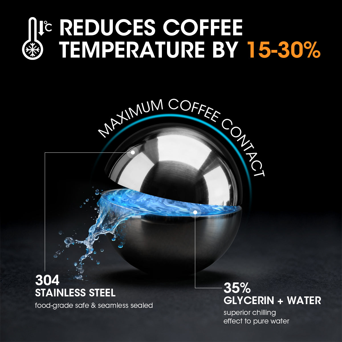 Aieve Espresso Bola Congelada para Café Espresso