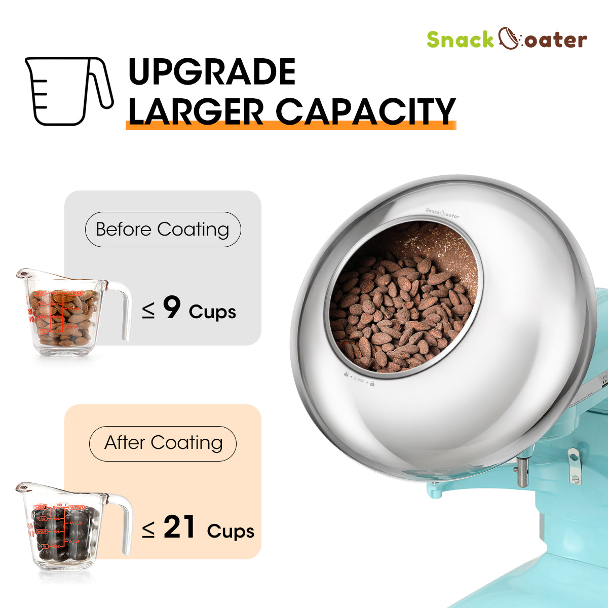 Aieve Snack Coater Accessoire pour poêle à enrober
