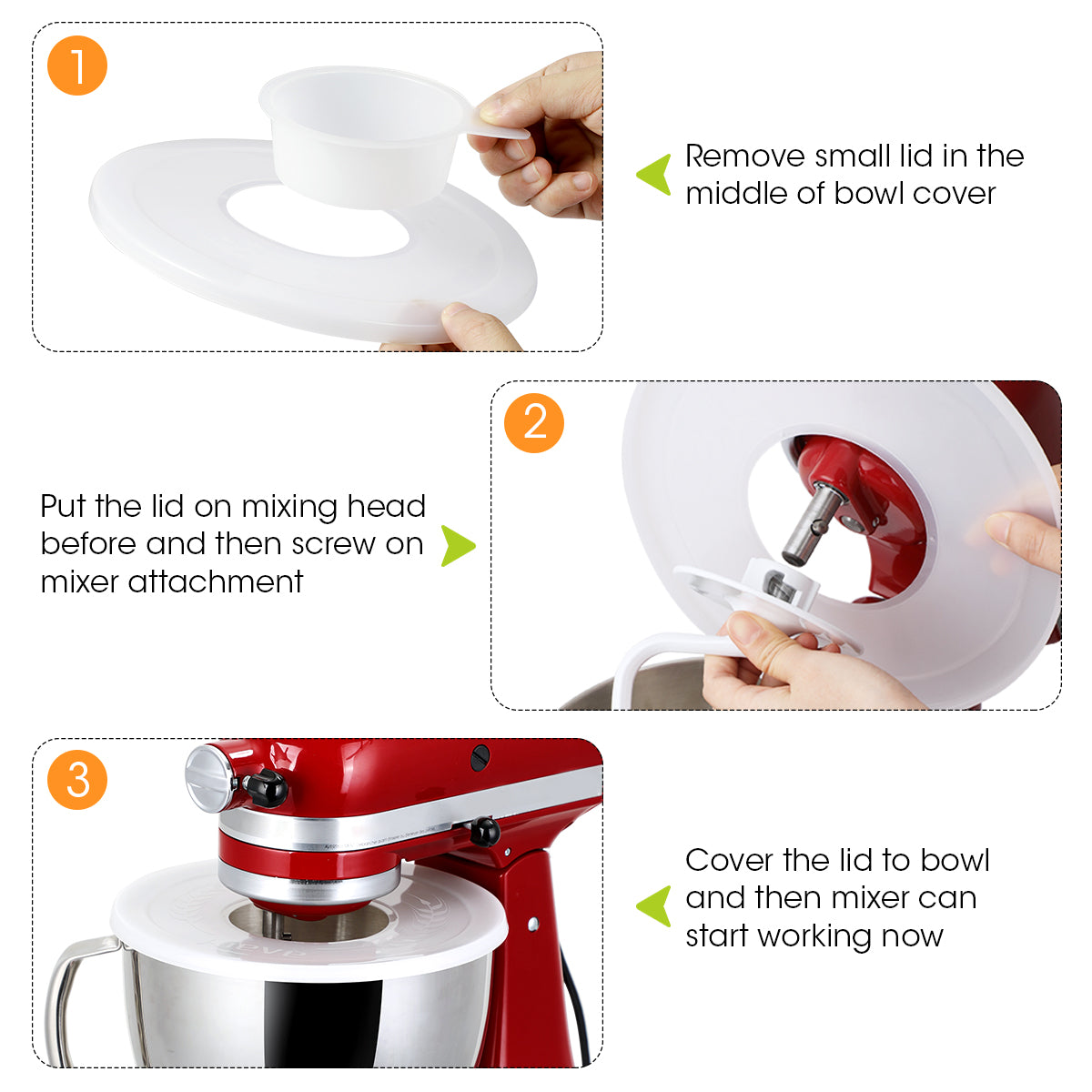 how to use cover with kitchenaid