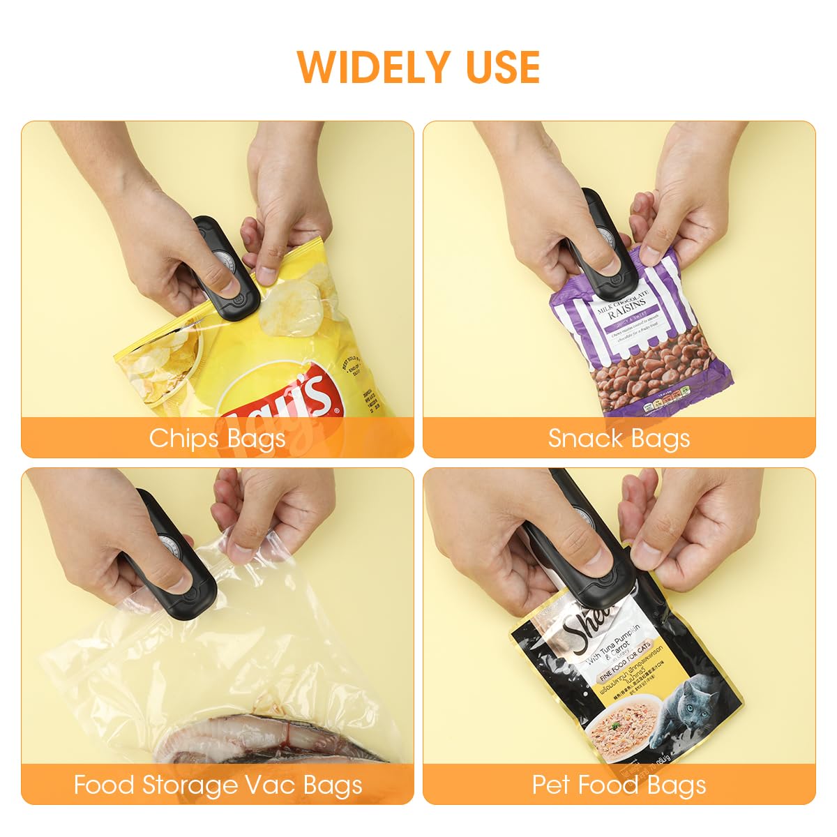 sidely use: chips bags、snack bags、 food storage vac bags、 pet food bags