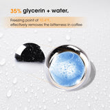 How Espresso Frozen Ball for Espresso Coffee Works. 35% glycerin+water,freezing point of 10.4℉，effectively removes the bitterness in coffee
