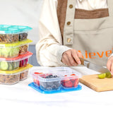 Aieve snack containers make it easy to pack a variety of snacks and fruits, perfect for portion control and satisfying any size appetite from kids to adults.