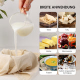 The press cloth can be used for filtering cheese, wine and preserves, but is also ideal as a serving or kitchen towel.