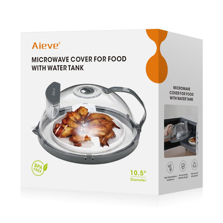 Aieve Microwave Splatter Cover with water tank