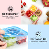 No leak-proof, reduce mess in bags or on tables; Easy-open lid, convenient for kids use