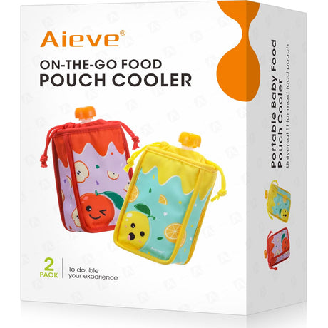 Aieve pouch cooler, cooler bag, baby food pouch cooler. 