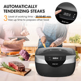 3.Automatically Tenderizing Steaks 3 Level of working time – 30-50-80 min, free up time to prepare other food