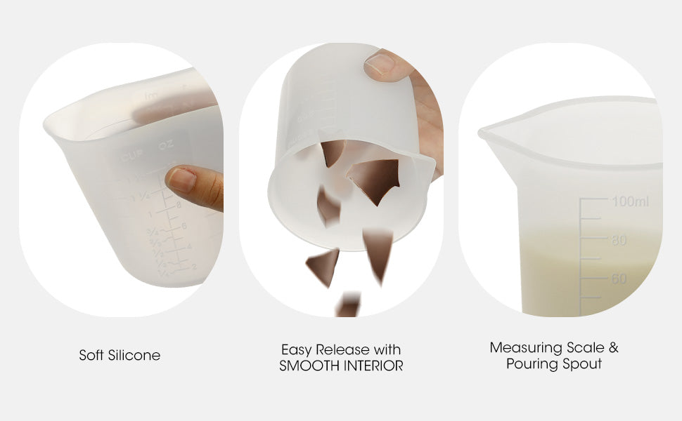 Aieve Silicone Cups for Melting Chocolate- 6pcs