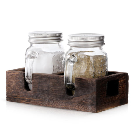 Aieve Mason Jar Salt and Pepper  Shaker Set