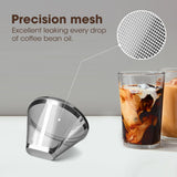precision mesh excellent leaking every drop of coffee bean oil
