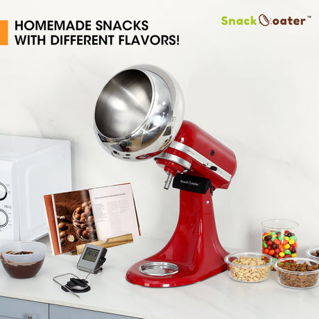 Snack coater Compatible with kitchenaid