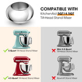 Aieve Snack Coater Coating Pan Attachment For Tilt-Head Stand Mixers