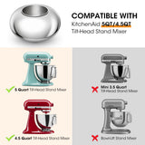 Aieve Snack Coater Coating Pan Attachment Plus For Tilt-Head Stand Mixers