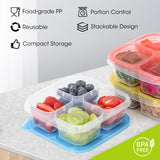 Aieve snack boxes for kids are made of high-quality BPA-free material, reusable and durable. 