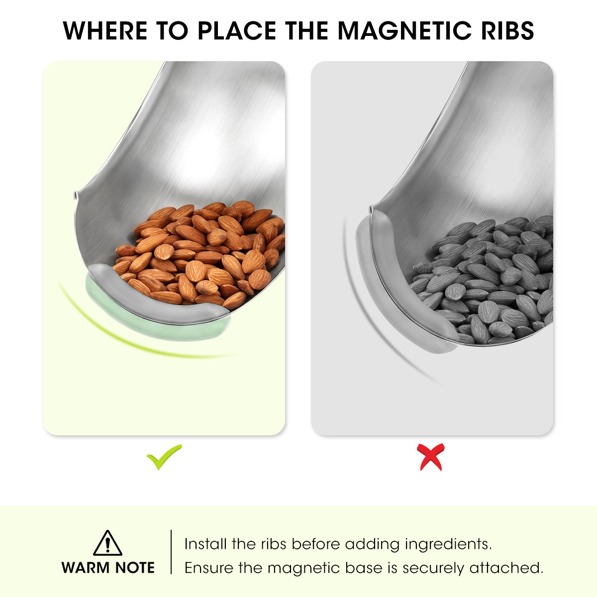 Snack Coater Magnetic Ribs – 1 Pack