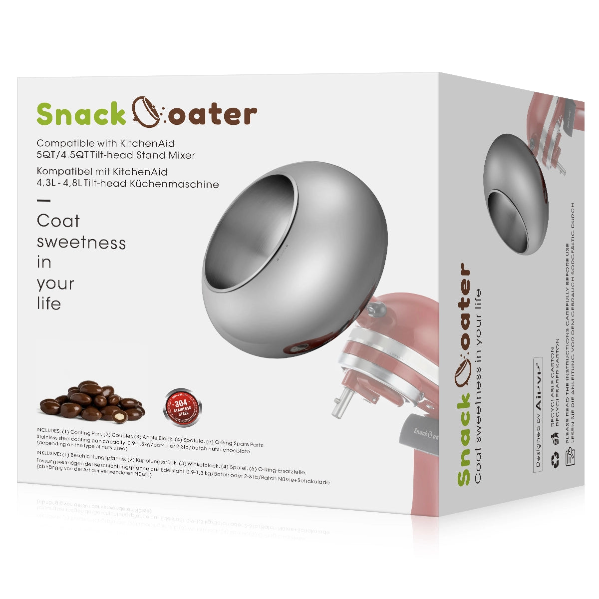 Accesorio para bandeja de recubrimiento Aieve Snack Coater 