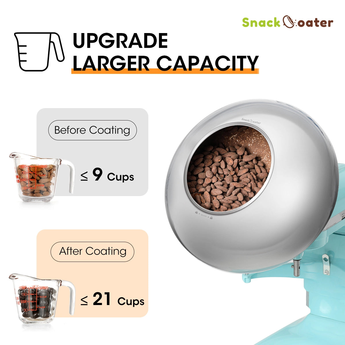 Accesorio para bandeja de recubrimiento Aieve Snack Coater 