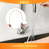long brush for easy cleaning